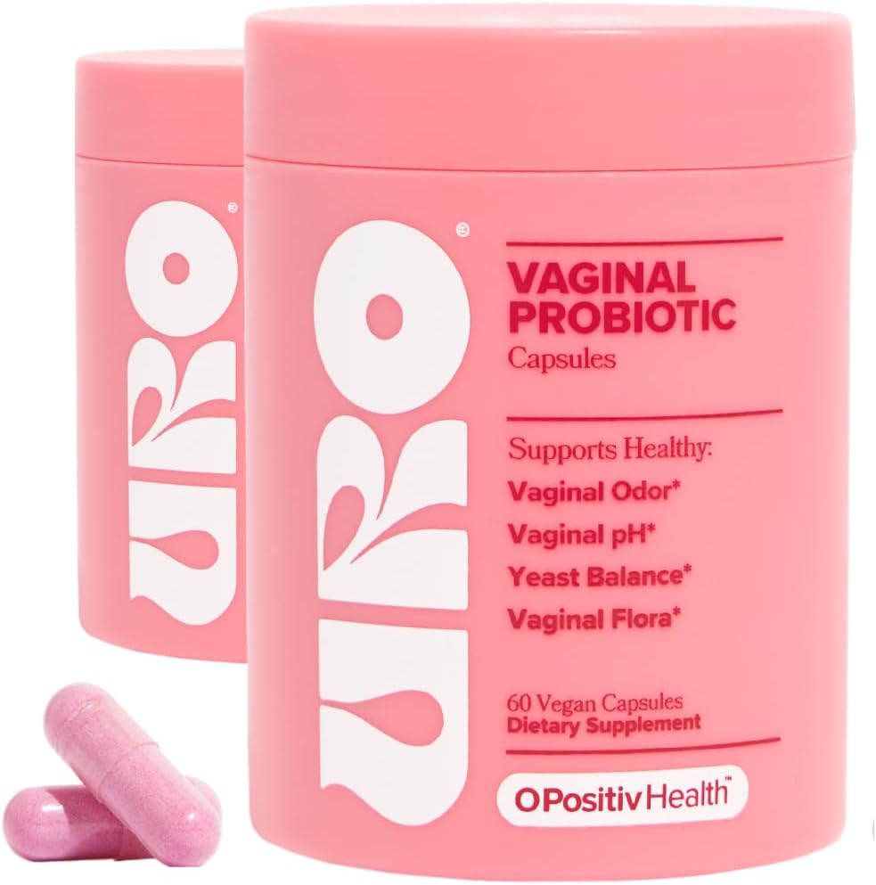 URO Vaginal Probiotics for Women, Healthy Odor & pH Balance, 2-Month Supply
