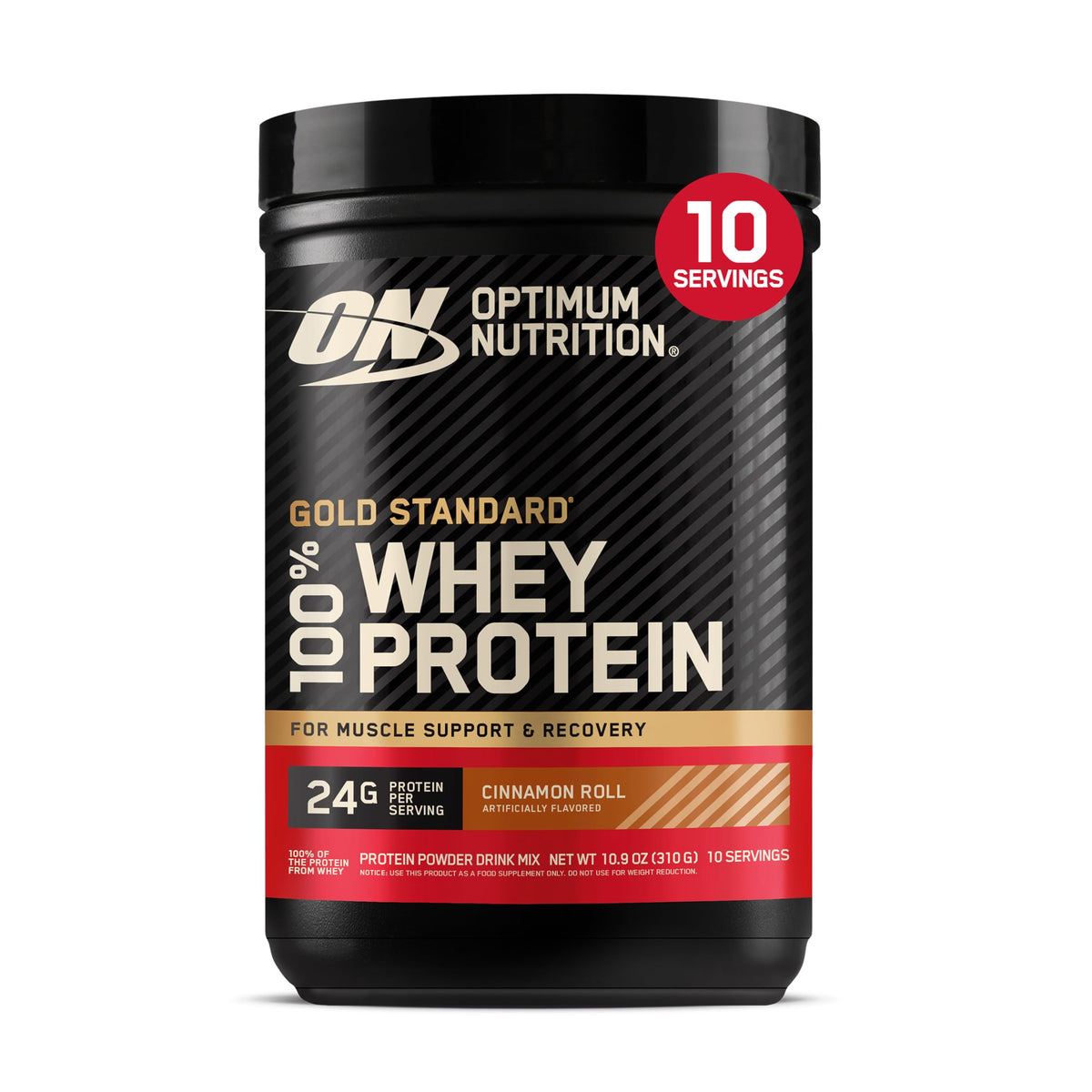 Optimum Nutrition Gold Standard Whey Protein Powder, Vanilla Ice Cream, 2LB