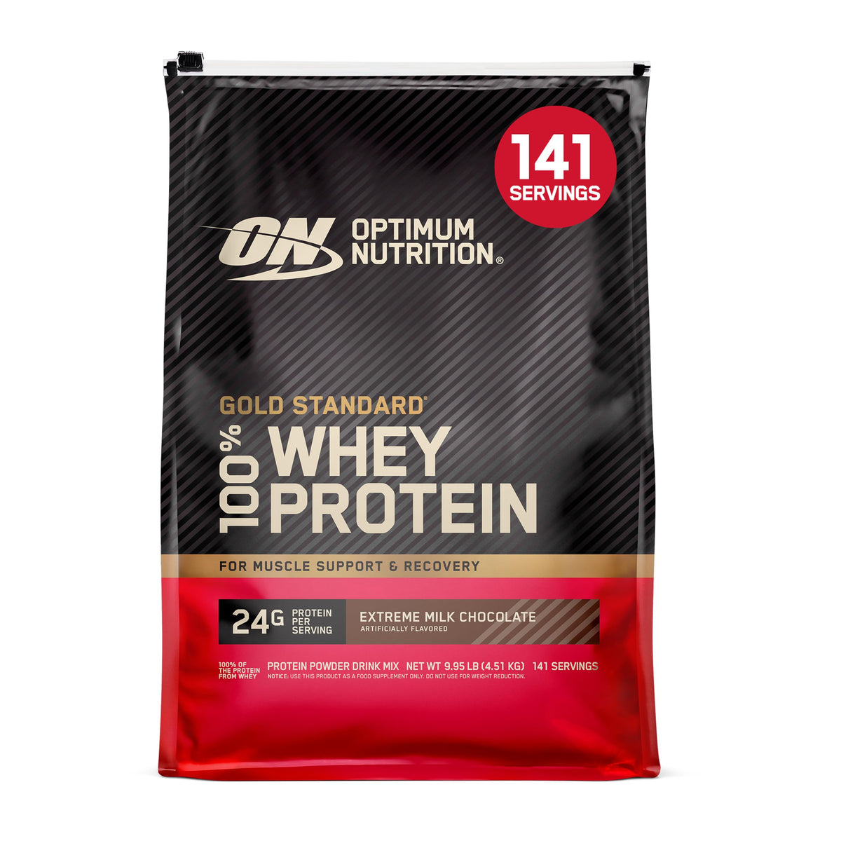 Optimum Nutrition Gold Standard Whey Protein Powder, Vanilla Ice Cream, 2LB