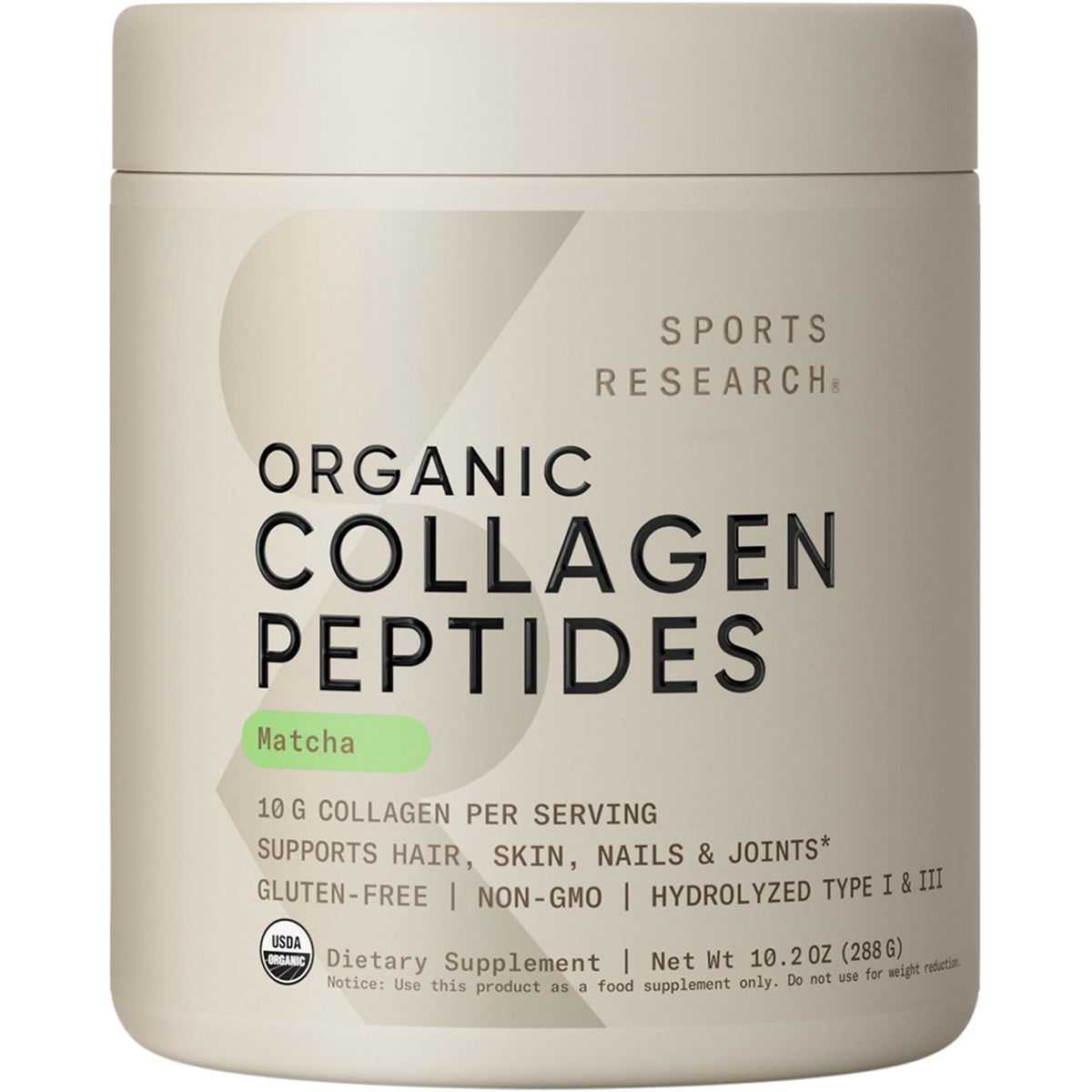 Sports Research® Collagen Peptides Protein Powder 16oz (Unflavored)