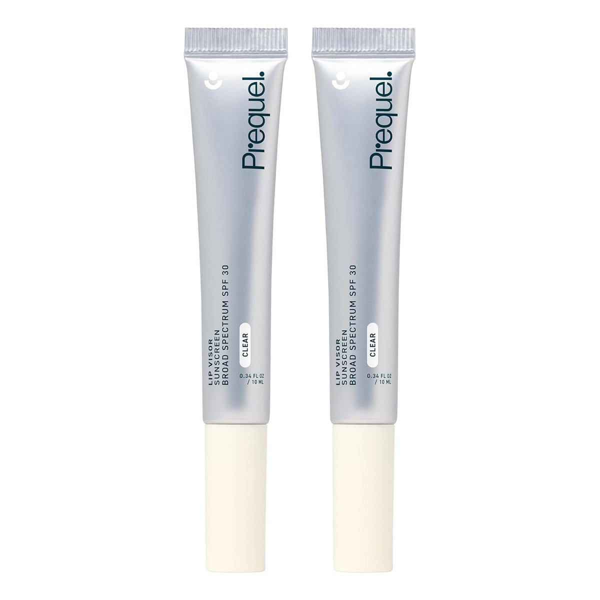Prequel Skin Lip Visor, Clear Lip Balm with SPF 30 PA+++. Mint Flavored with Non-Sticky Finish – Moisturizing Semi Gloss Balm Sunscreen for Daily Use - 2 Pack