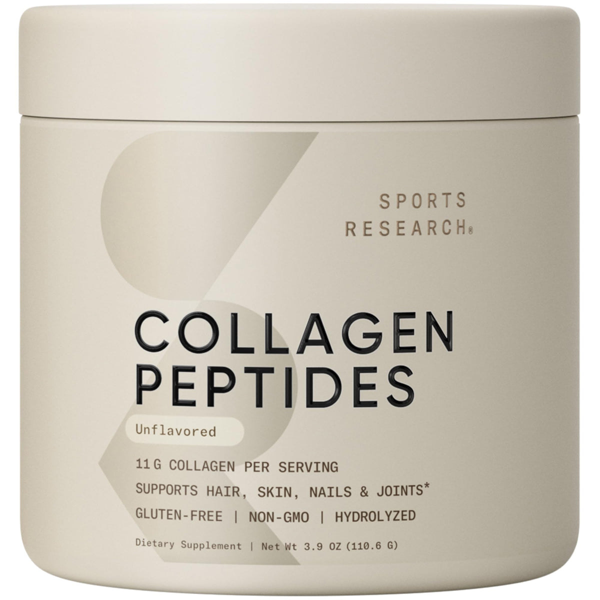 Sports Research® Collagen Peptides Protein Powder 16oz (Unflavored)