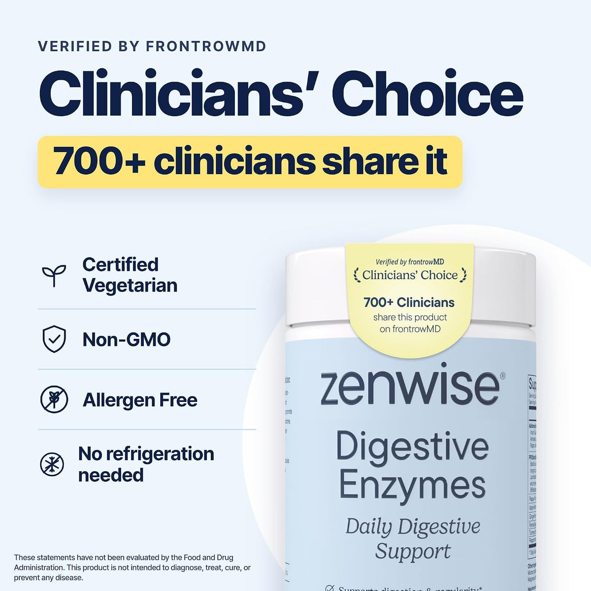 Zenwise Health Digestive Enzymes, Probiotics, for Gut Health Bloat - 180 CT