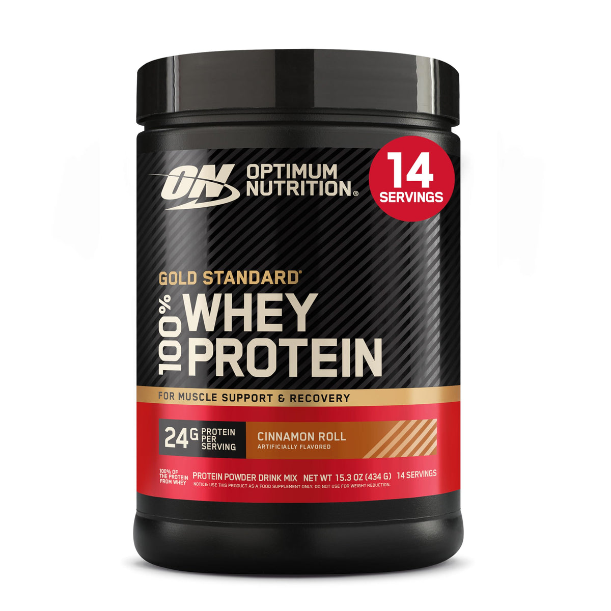 Optimum Nutrition Gold Standard Whey Protein Powder, Vanilla Ice Cream, 2LB